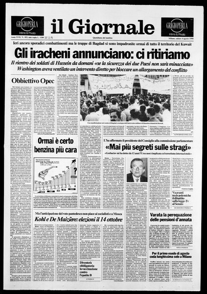 Il giornale : quotidiano del mattino